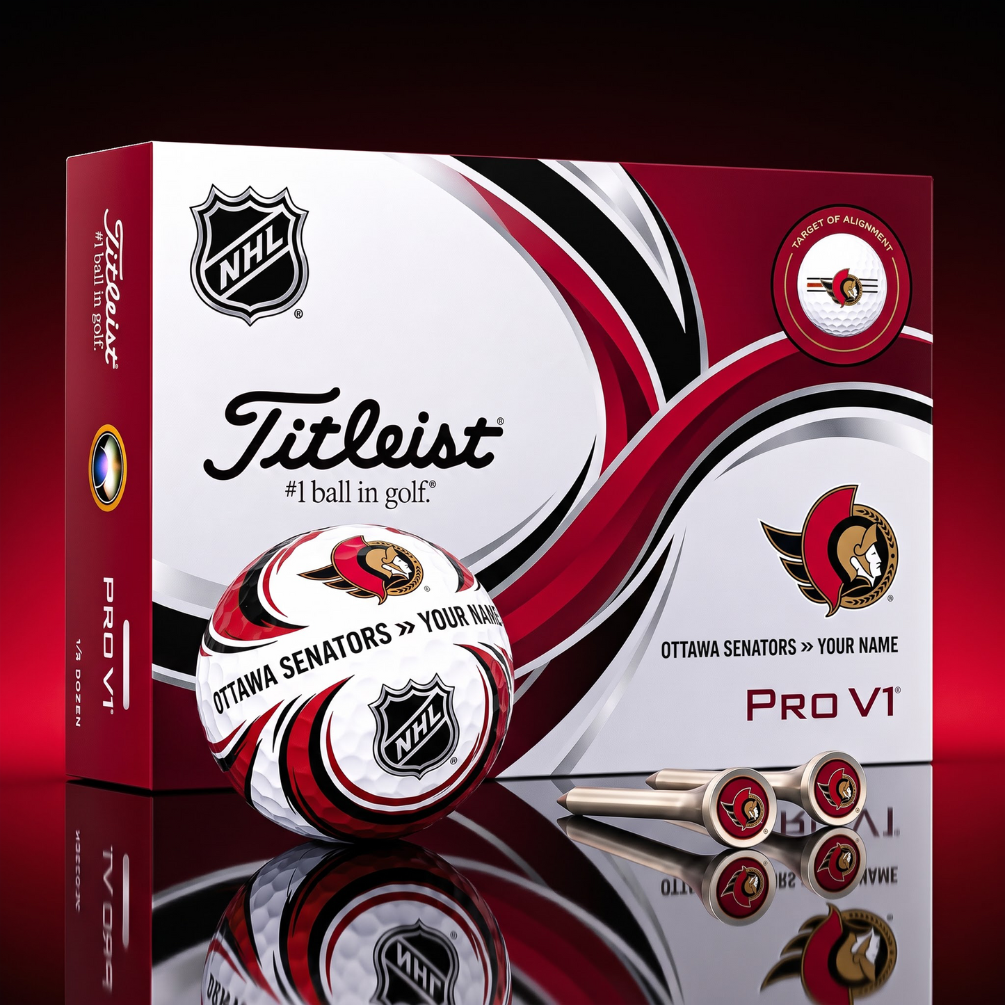 SIGNATURE NHL X OS DELUXE PERSONALIZED GOLF BALL  LIMITED EDITION V3