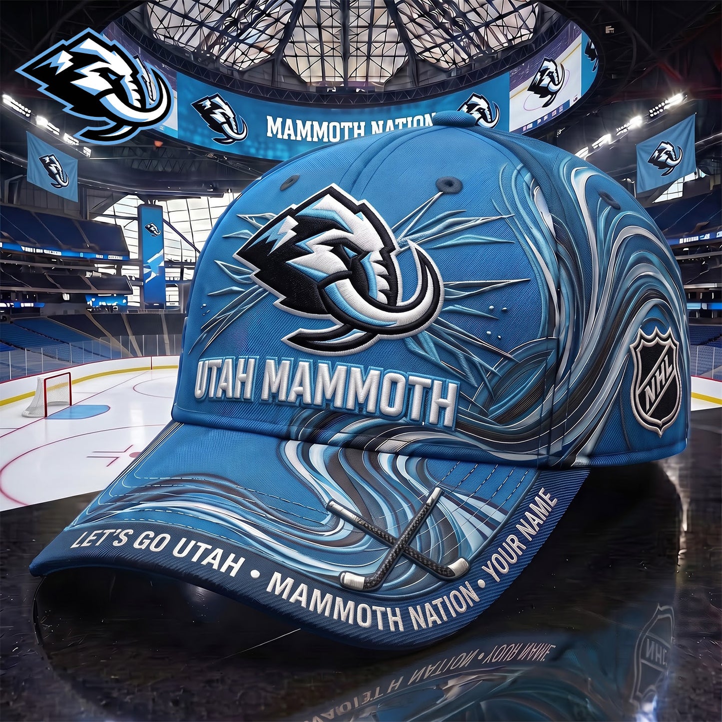 SIGNATURE NHL X UM EXCLUSIVE PERSONALIZED CAP FOR GAME DAY V3