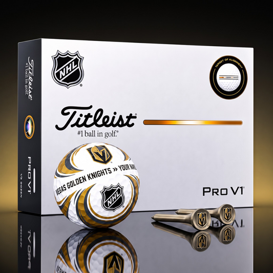SIGNATURE NHL X VGK DELUXE PERSONALIZED GOLF BALL  LIMITED EDITION V3