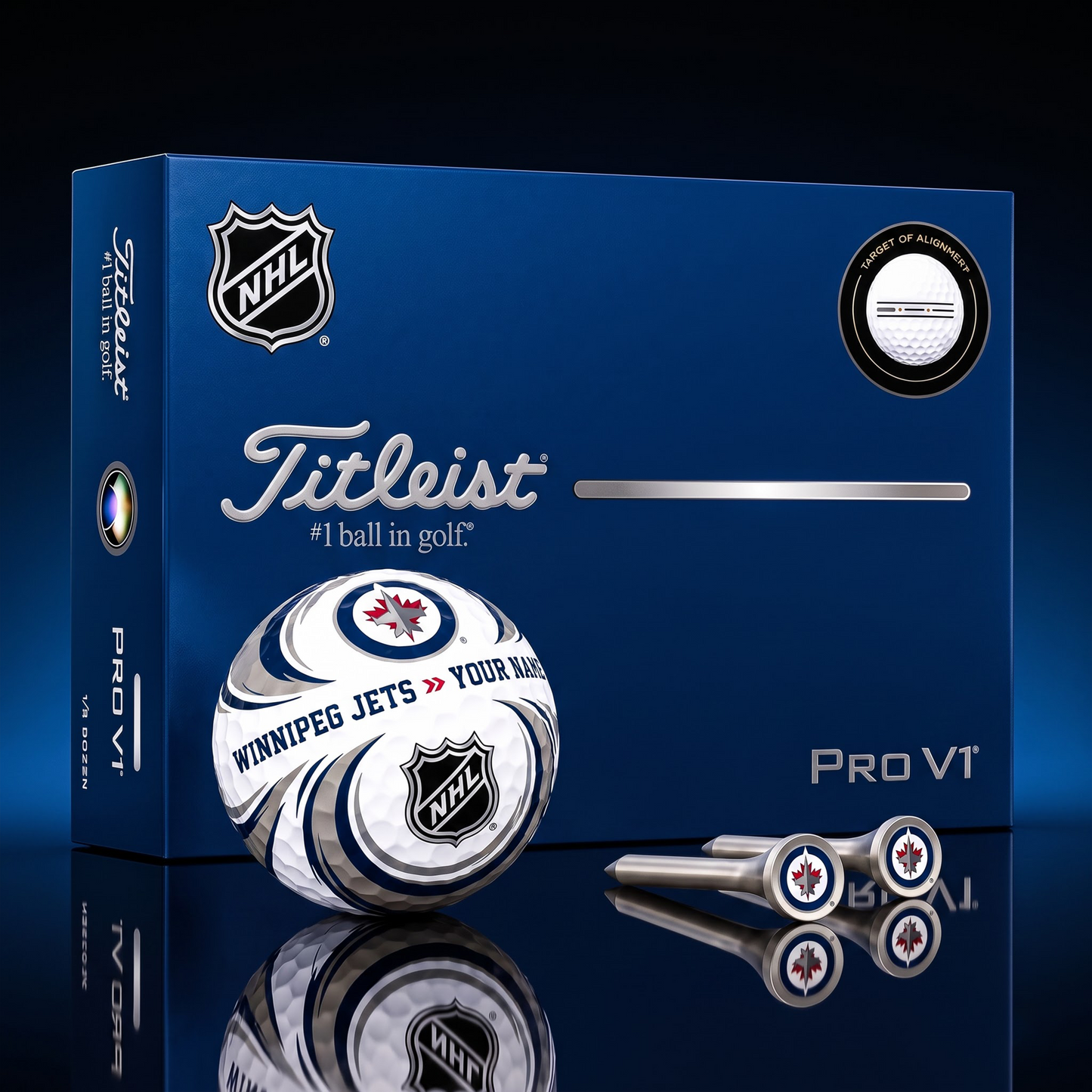SIGNATURE NHL X WJ DELUXE PERSONALIZED GOLF BALL  LIMITED EDITION V3