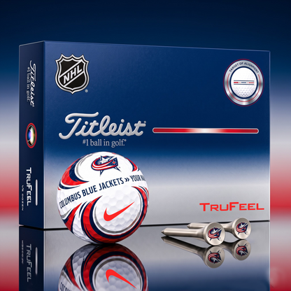 SIGNATURE NHL X CBJ DELUXE PERSONALIZED GOLF BALL LIMITED EDITION V3