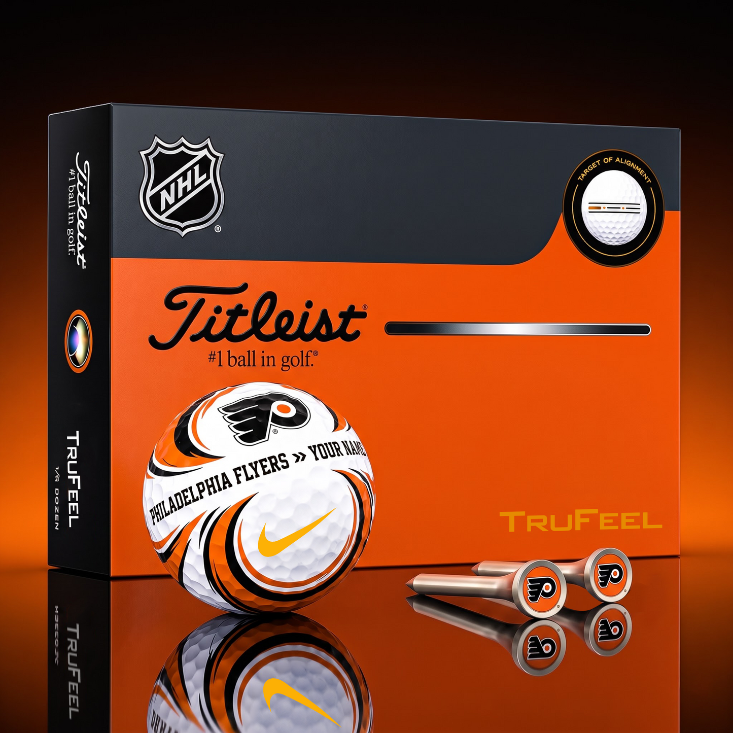SIGNATURE NHL X PF DELUXE PERSONALIZED GOLF BALL LIMITED EDITION V3