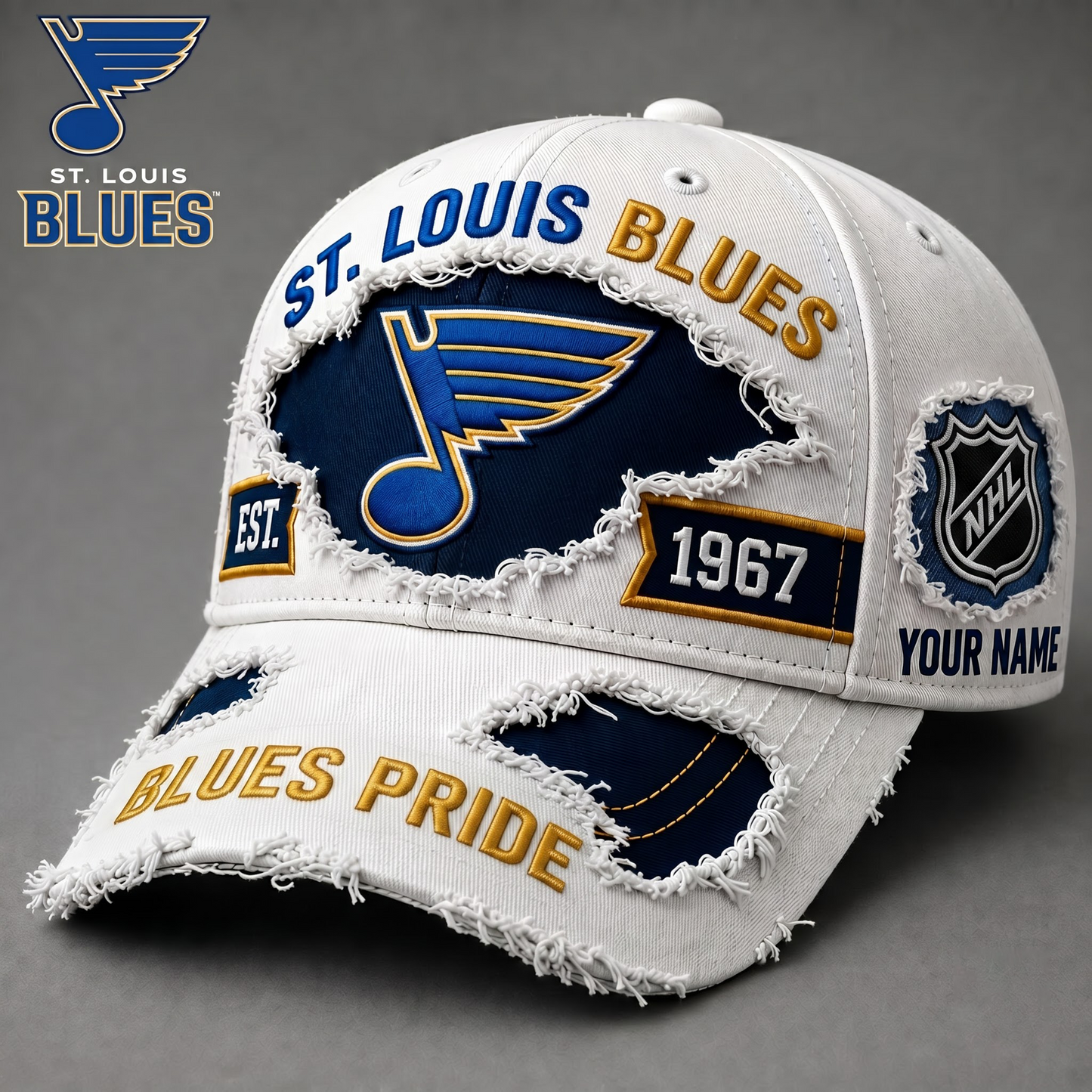 PREMIUM NHL X SLB EXCLUSIVE PERSONALIZED CAP FOR GAME DAY