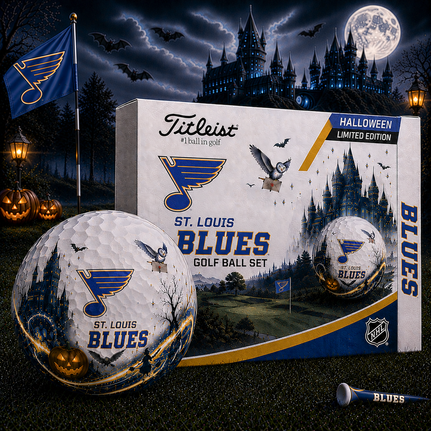STL x NHL Halloween Edition Golf Ball Set Premium Golf Balls