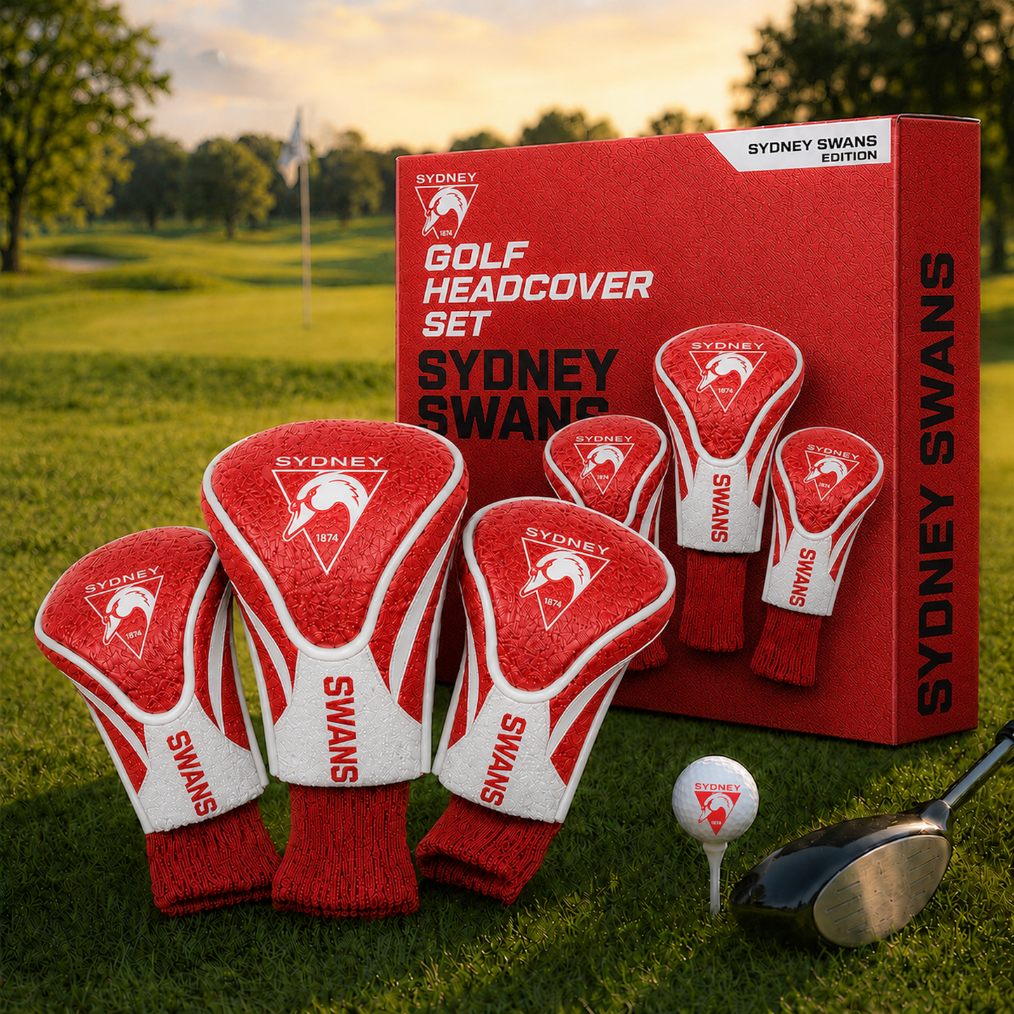 SYD Team Golf AFL 3-Pack Contour Sock Headcovers