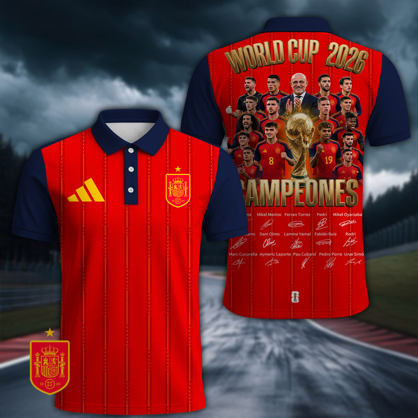 Spain National Team 2026 FIFA World Cup Champions 3D Apparel V10