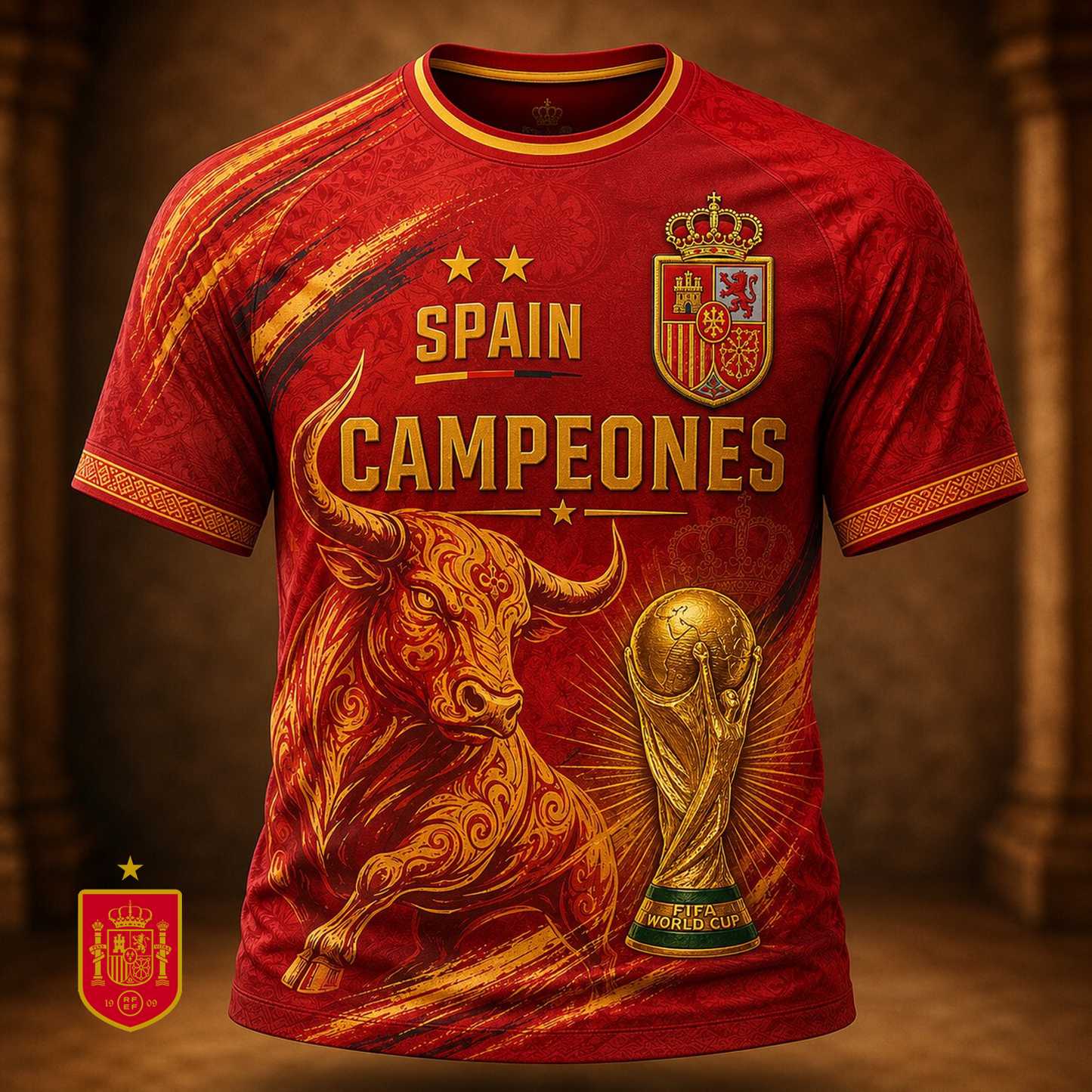 Spain National Team 2026 FIFA World Cup Champions 3D Apparel V13