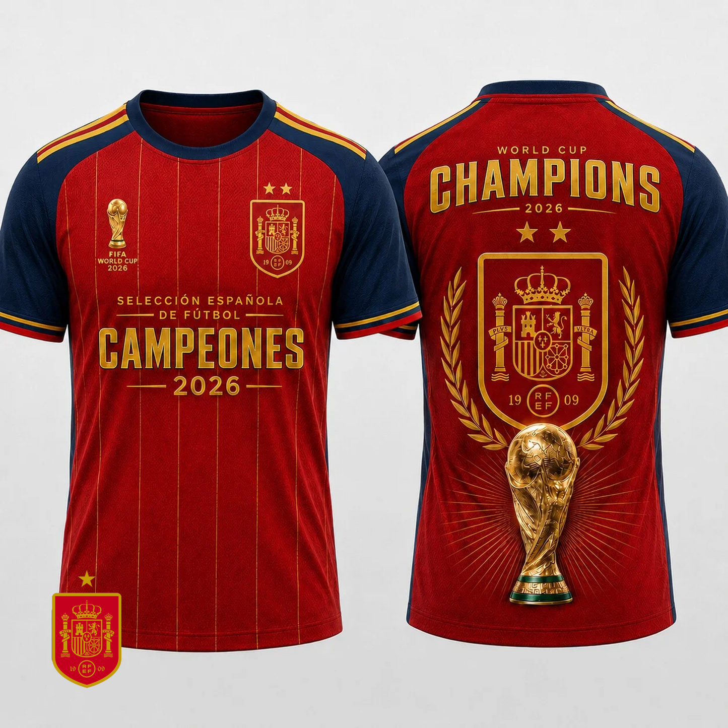 Spain National Team 2026 FIFA World Cup Champions 3D Apparel V19