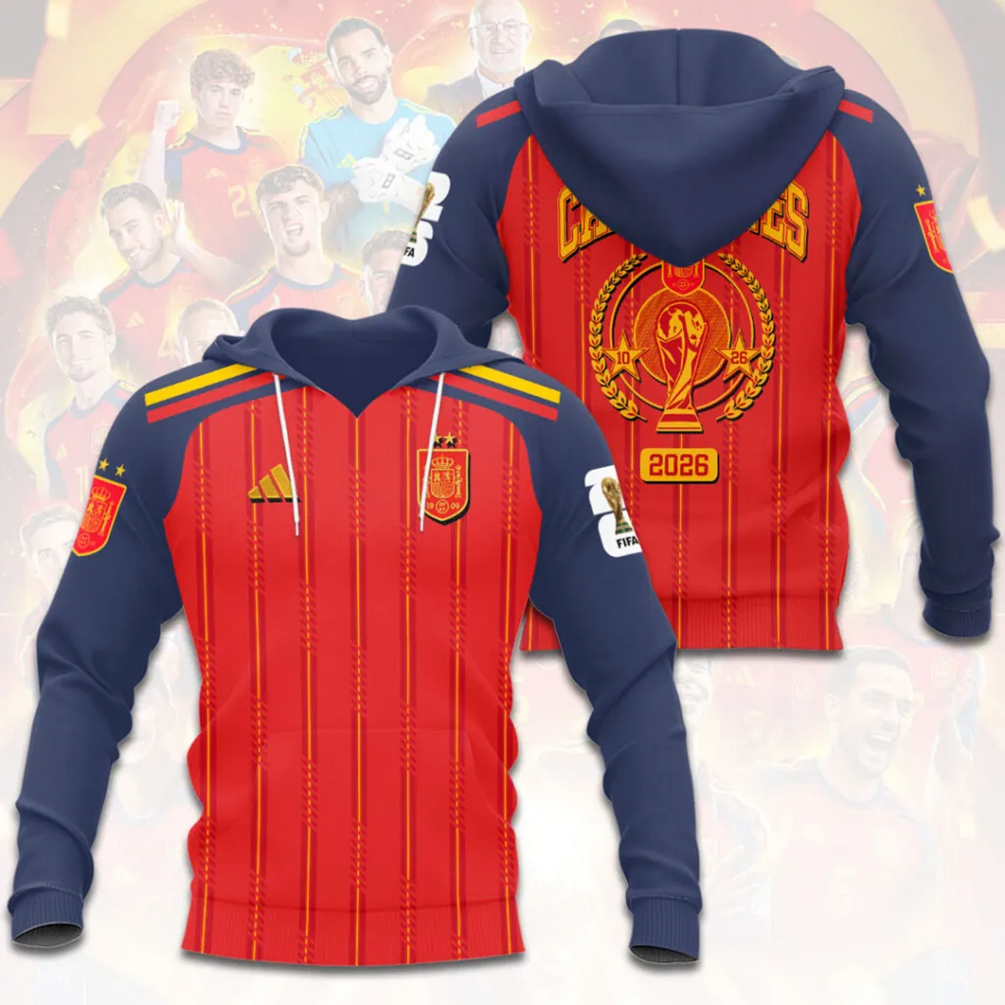 Spain National Team 2026 FIFA World Cup Champions 3D Apparel V21