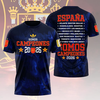 Spain National Team 2026 FIFA World Cup Champions 3D Apparel V22
