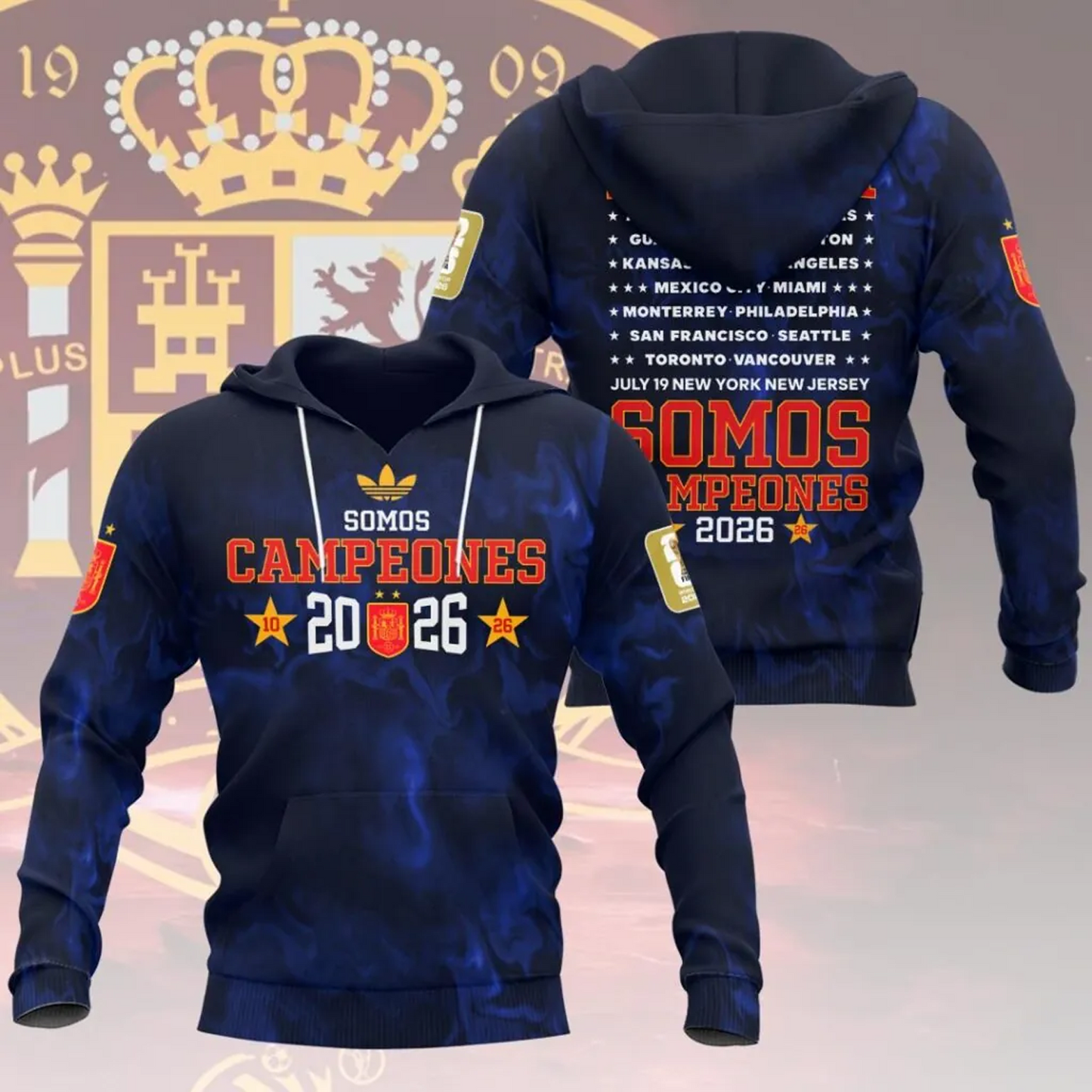 Spain National Team 2026 FIFA World Cup Champions 3D Apparel V22