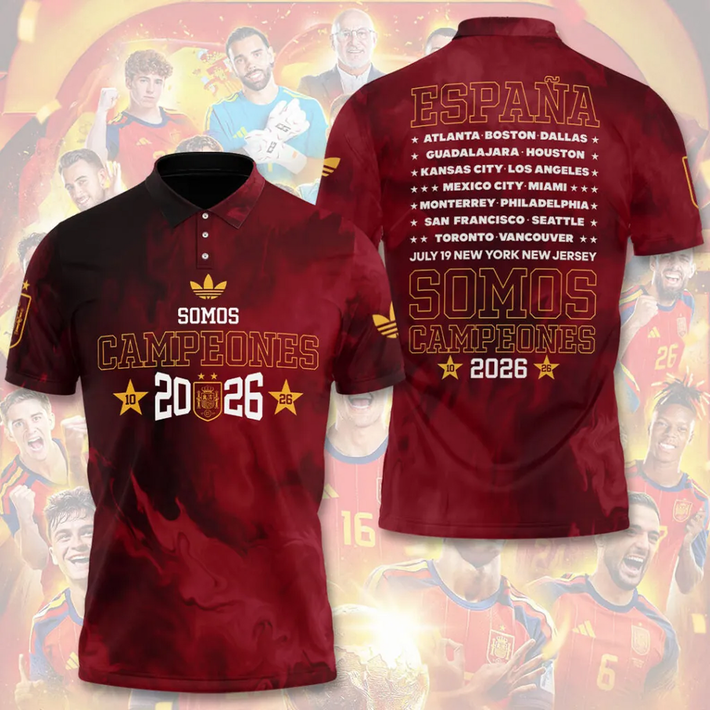 Spain National Team 2026 FIFA World Cup Champions 3D Apparel V3