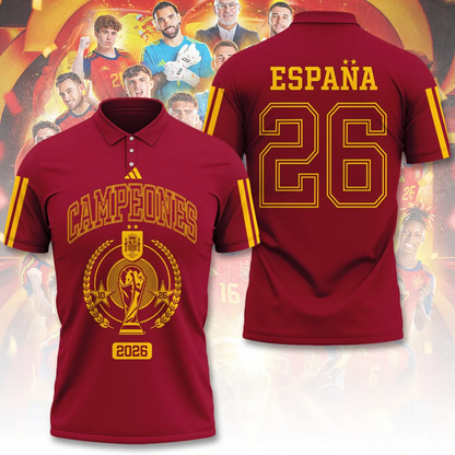Spain National Team 2026 FIFA World Cup Champions 3D Apparel V5