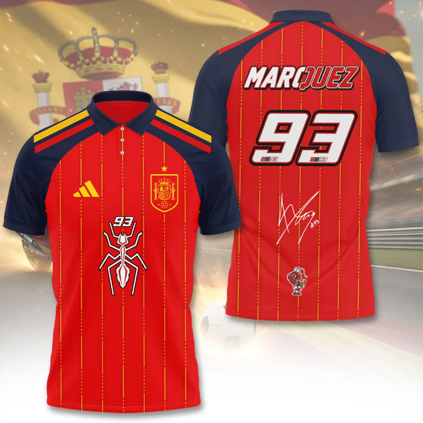 Spain National Team 2026 FIFA World Cup Champions 3D Apparel V8