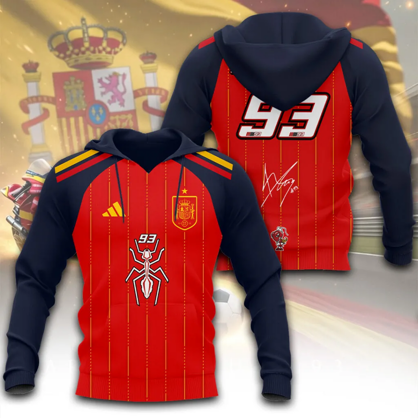 Spain National Team 2026 FIFA World Cup Champions 3D Apparel V8