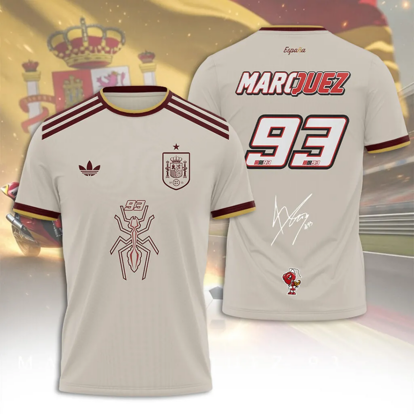 Spain National Team 2026 FIFA World Cup Champions 3D Apparel V9