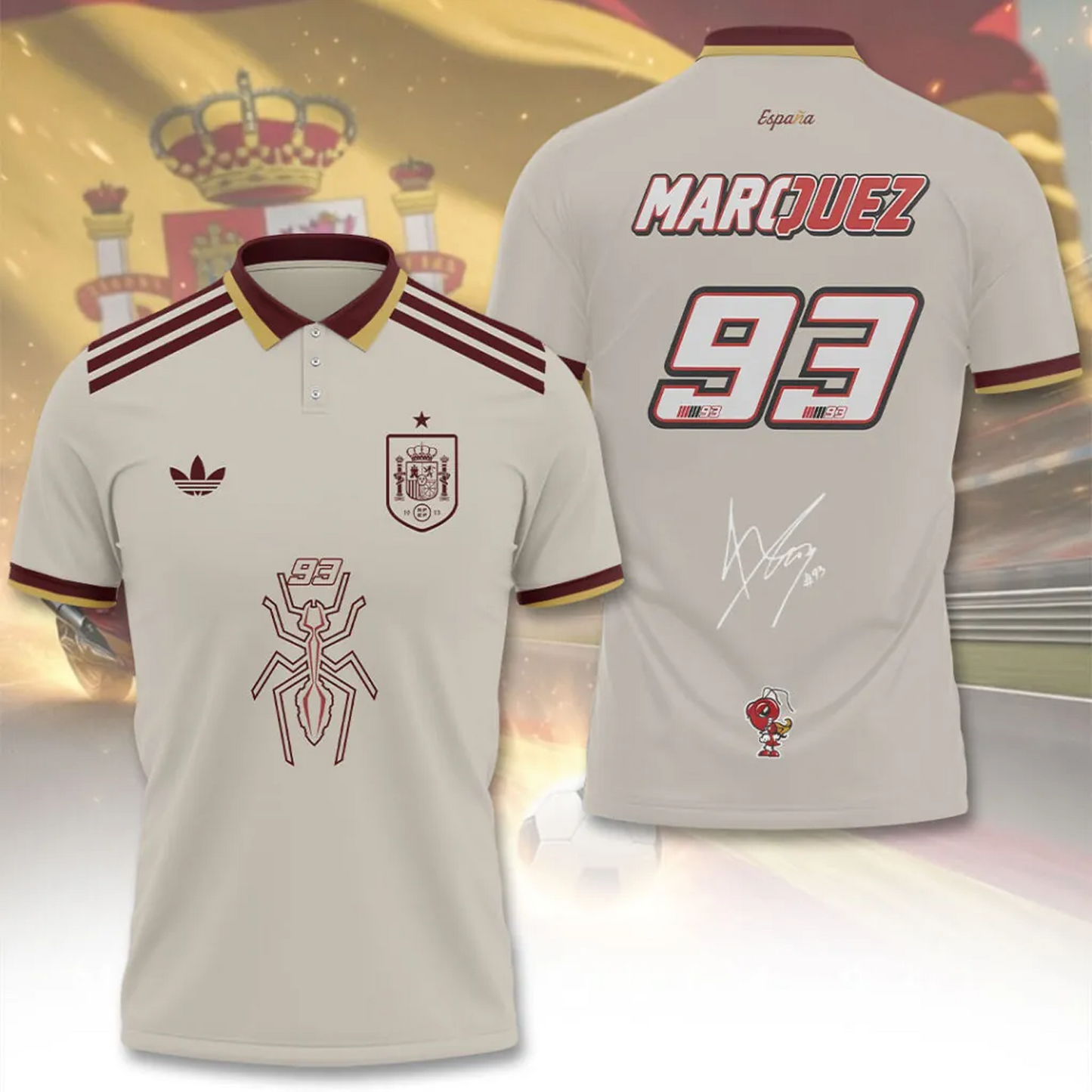 Spain National Team 2026 FIFA World Cup Champions 3D Apparel V9