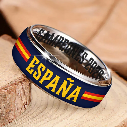 Spain National Team 2026 FIFA World Cup Champions Custom Alloy Ring V1