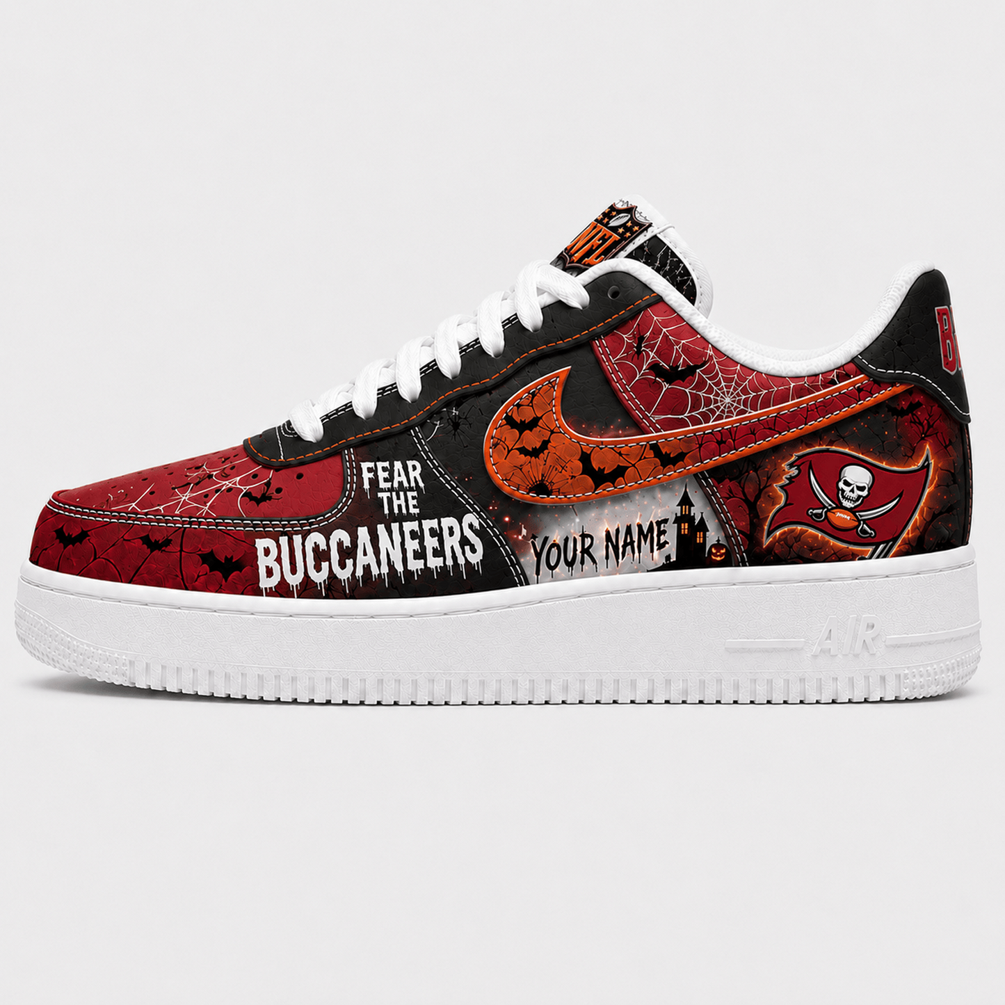 TB x NFL Fear The Team Halloween AF1 Sneakers 1807