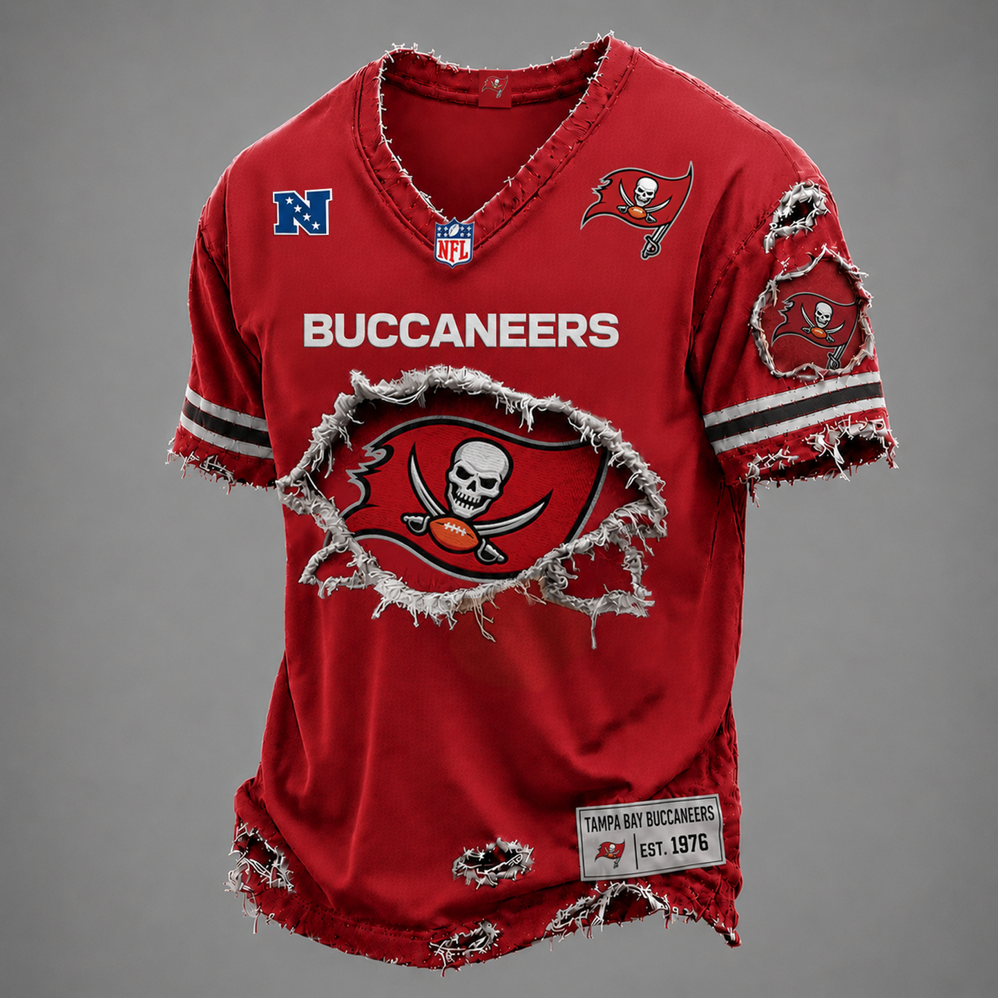 TB x NFL LUXURY V-Neck T-Shirt V3 1906