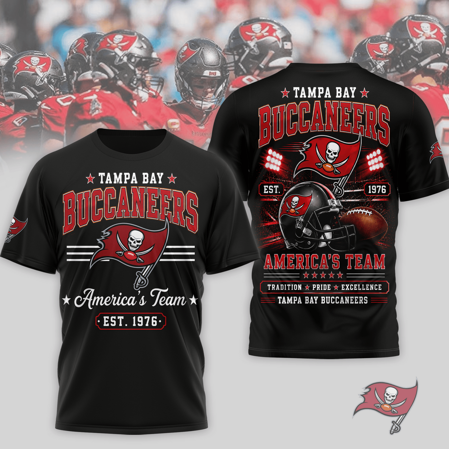 TB x NFL Premium Team Tradition Pride 3D Shirt
