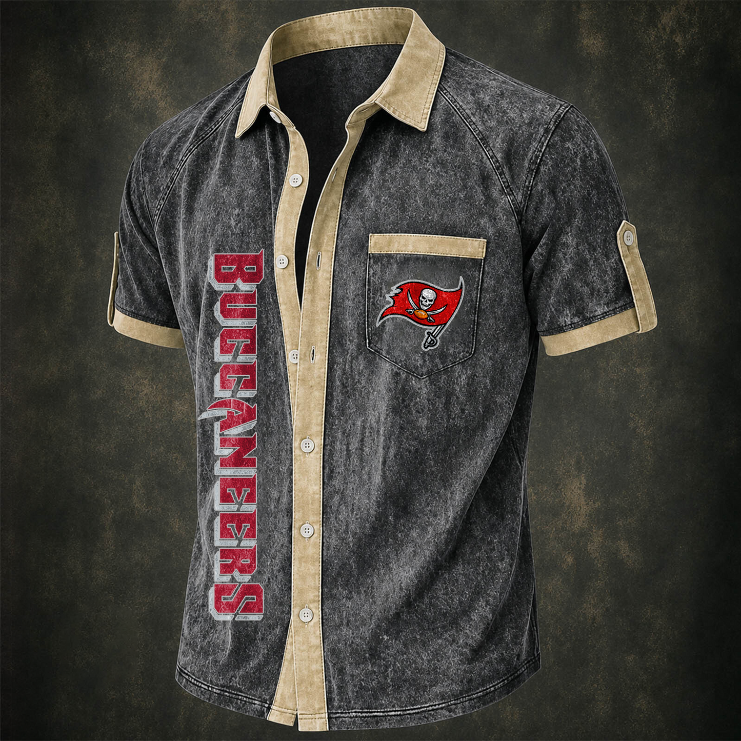 TB x NFL Short-Sleeve Button-Up Sports Shirt
