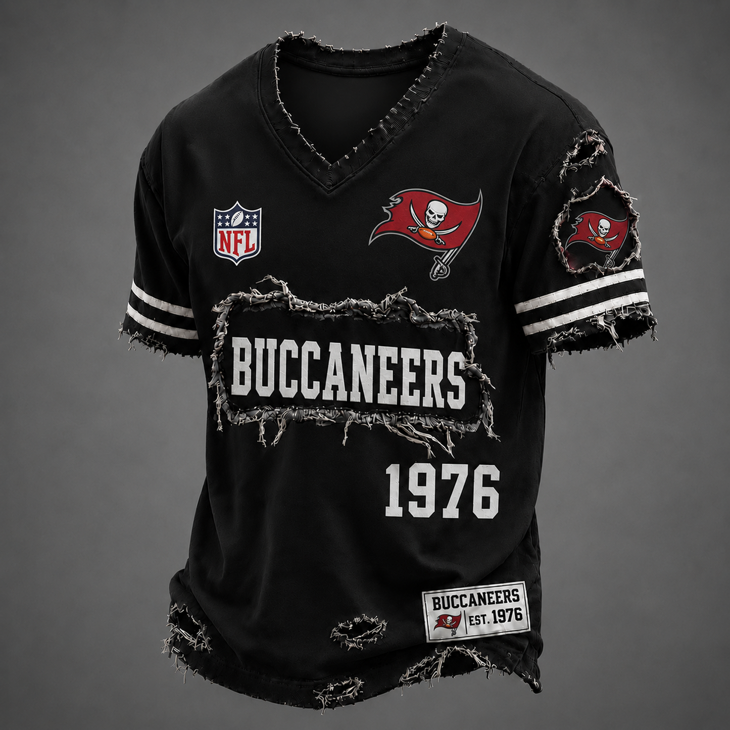 TB x NFL LUXURY V-Neck T-Shirt 3005 DatND DVT