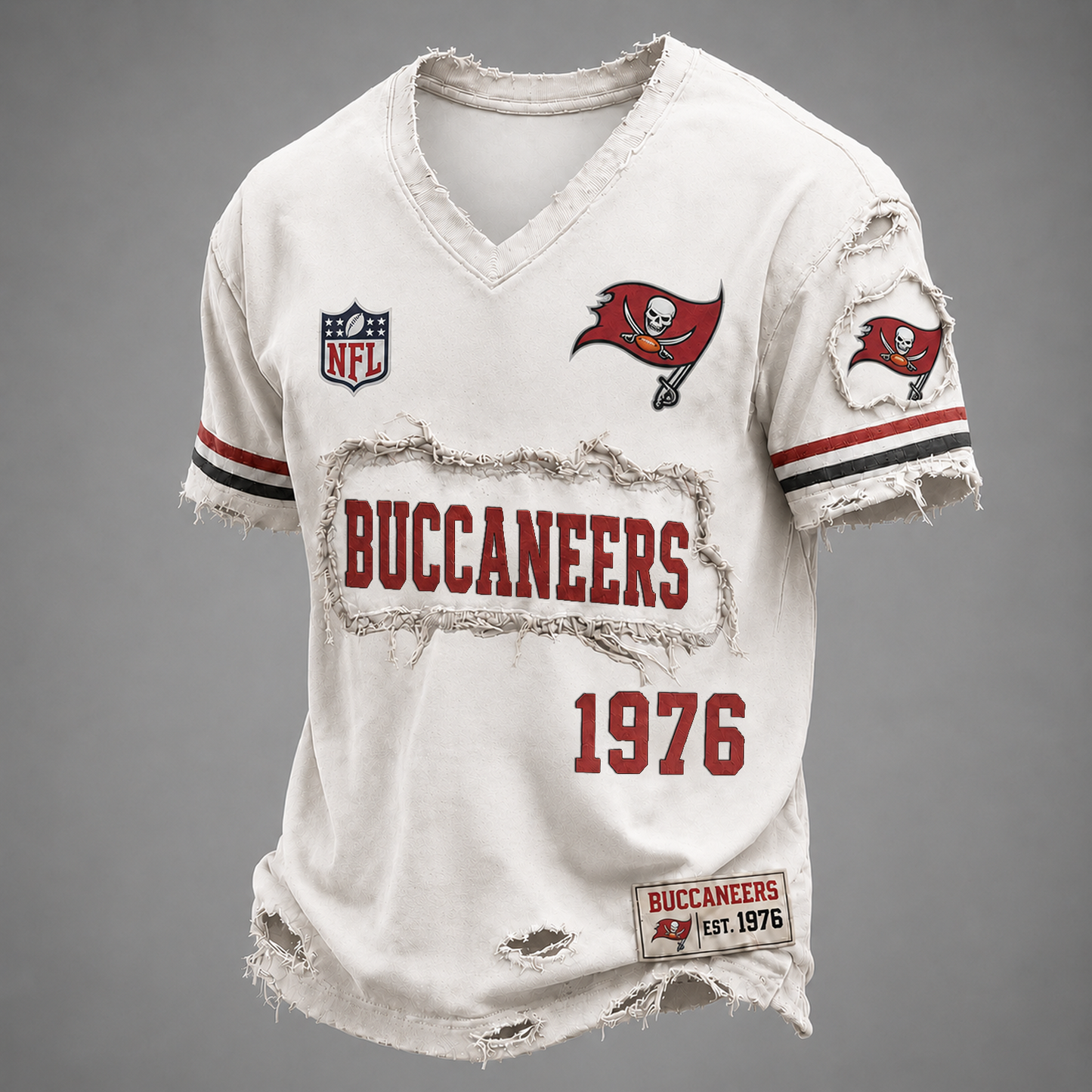TB x NFL LUXURY V-Neck T-Shirt 3005 DatND DVT