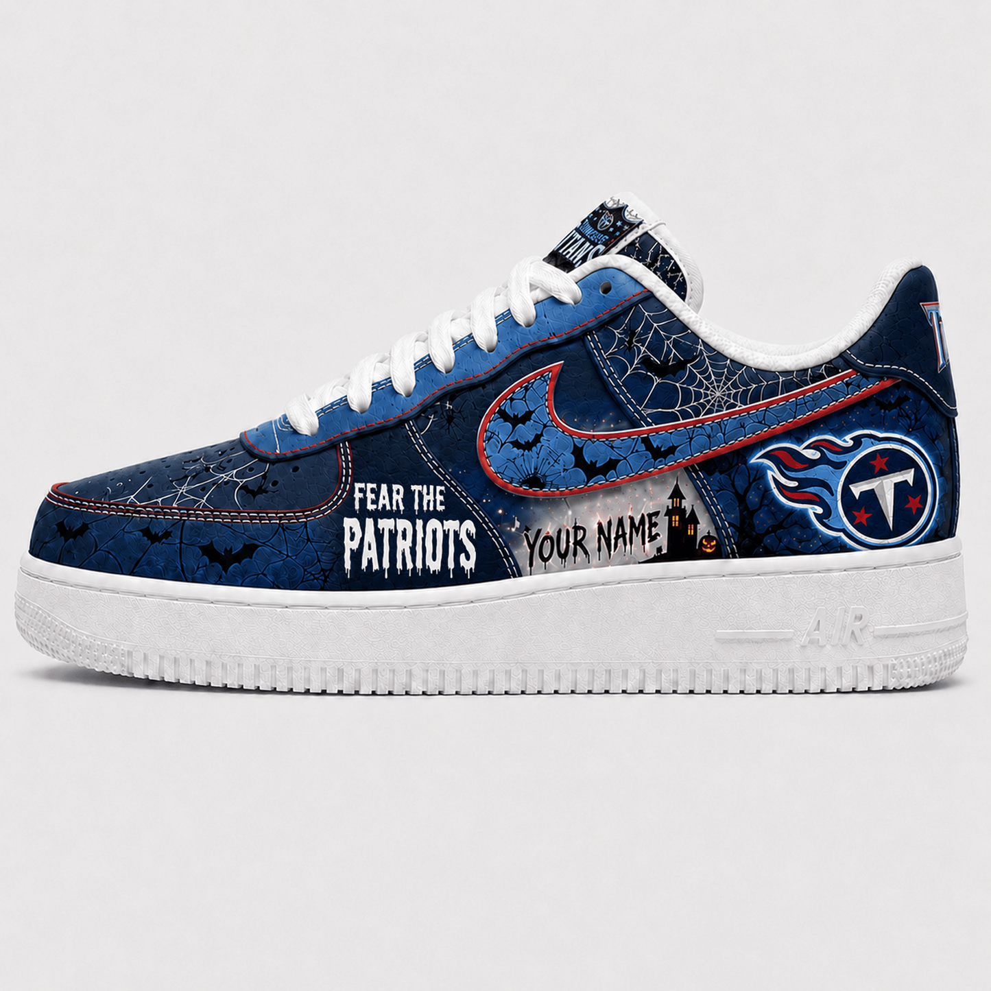 TEN x NFL Fear The Team Halloween AF1 Sneakers 1807