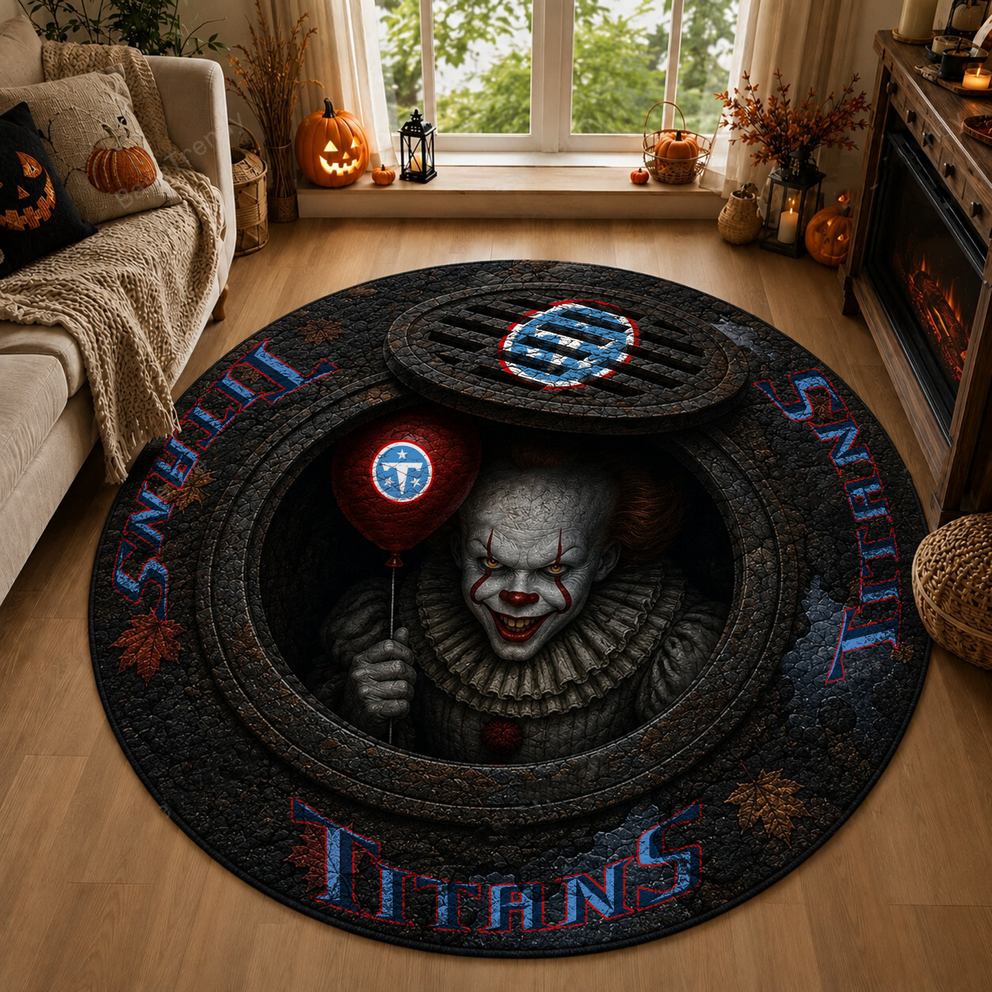 TEN x NFL Halloween IT Rug