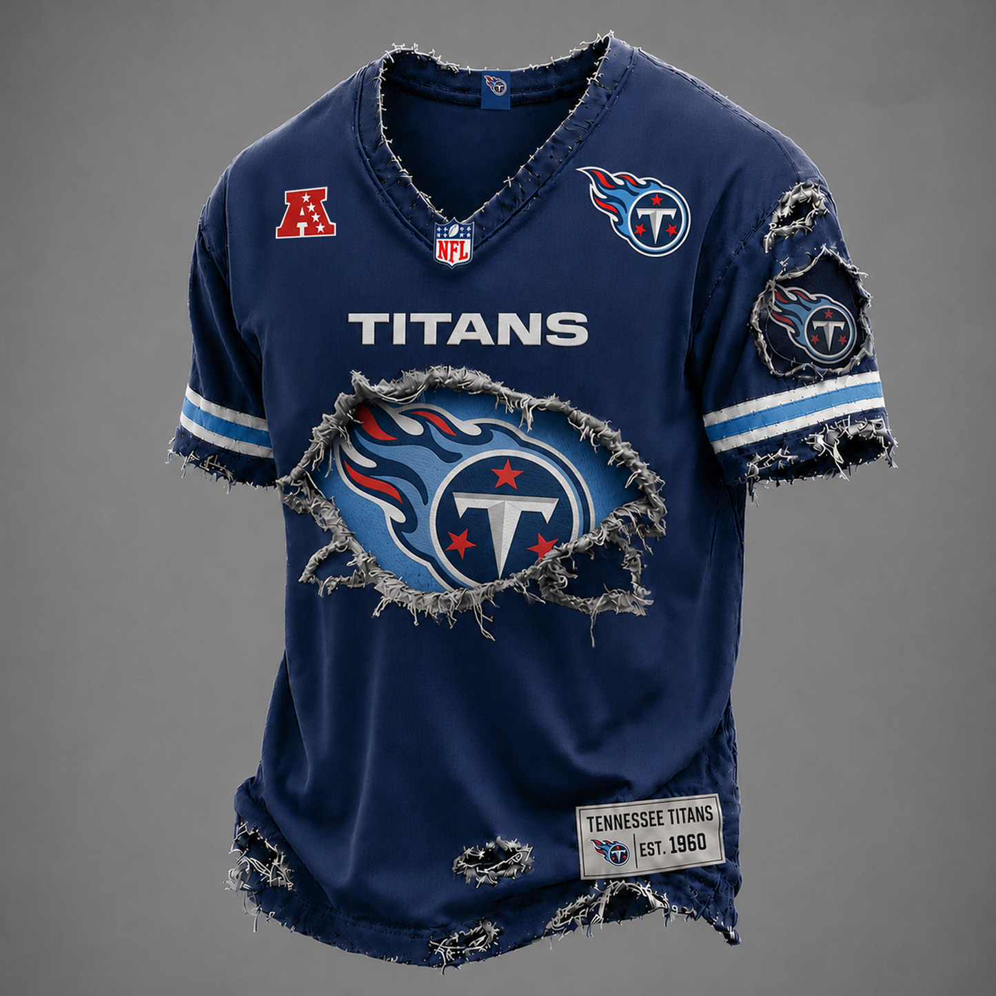 TEN x NFL LUXURY V-Neck T-Shirt V3 1906