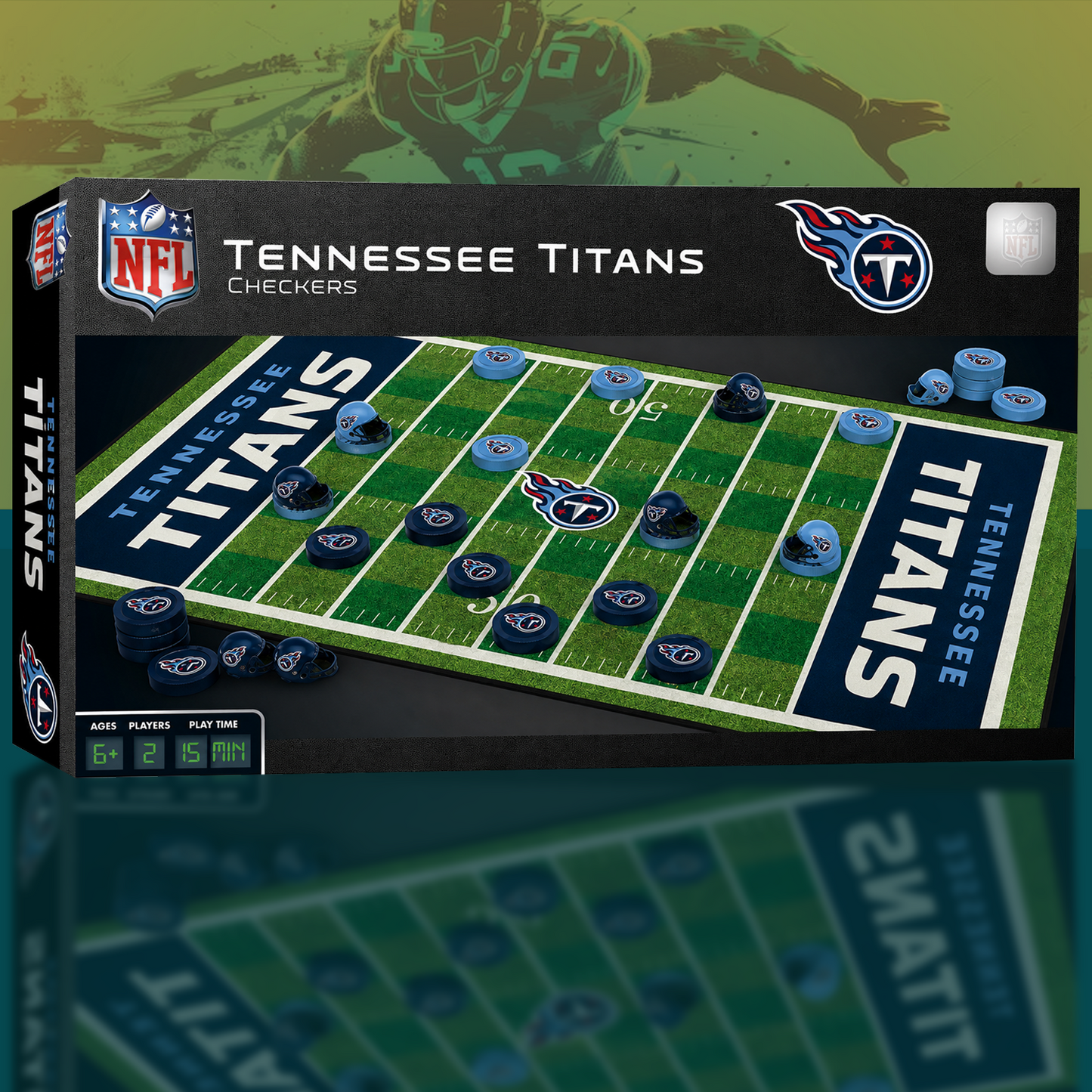 TEN x NFL Premium Checkers Game