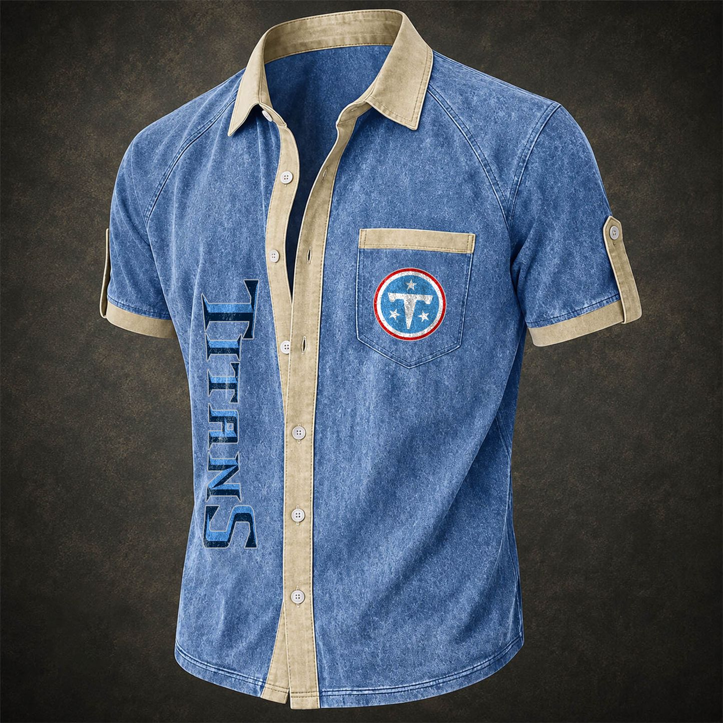 TEN x NFL Short-Sleeve Button-Up Sports Shirt