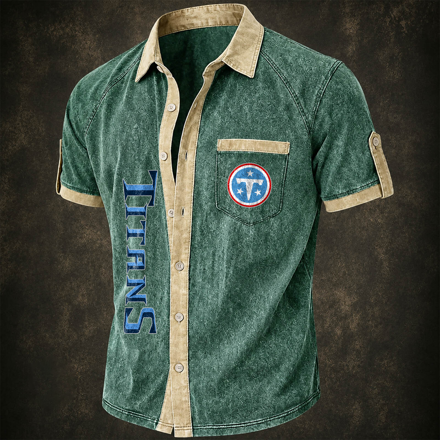 TEN x NFL Short-Sleeve Button-Up Sports Shirt