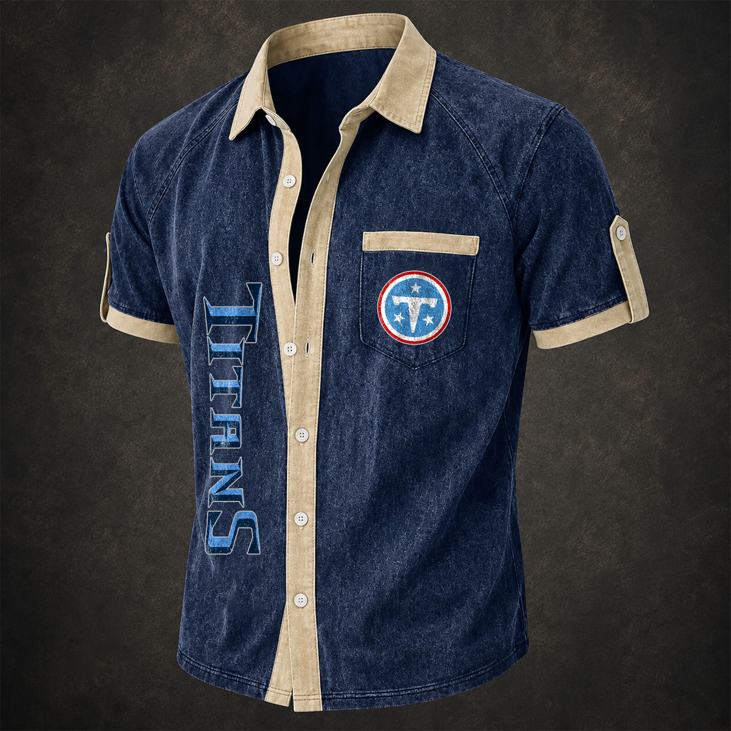 TEN x NFL Short-Sleeve Button-Up Sports Shirt