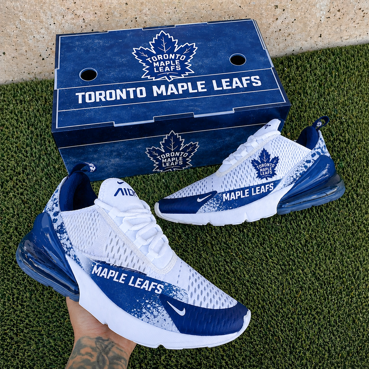 TOR x NHL Nike Air Max 270 Shoes