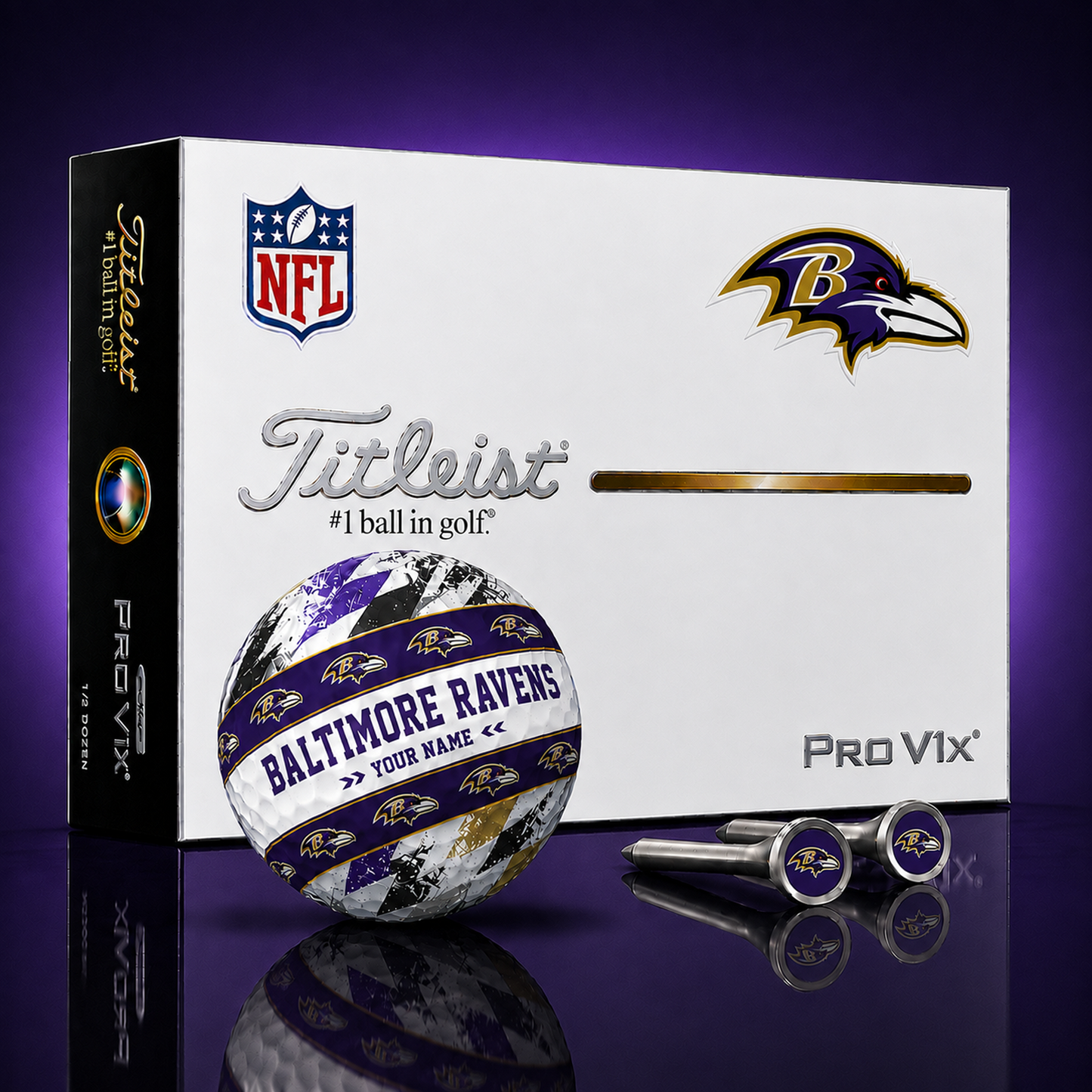 Titleist X Premium NFL BAL PERSONALIZED GOLF BALL LIMITED EDITION