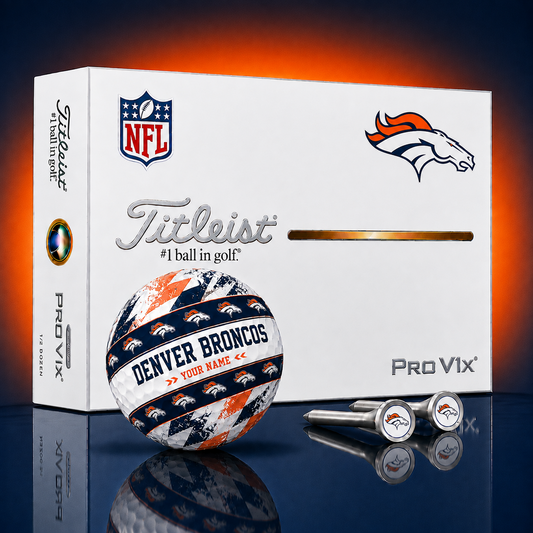 Titleist X Premium NFL DEN PERSONALIZED GOLF BALL LIMITED EDITION