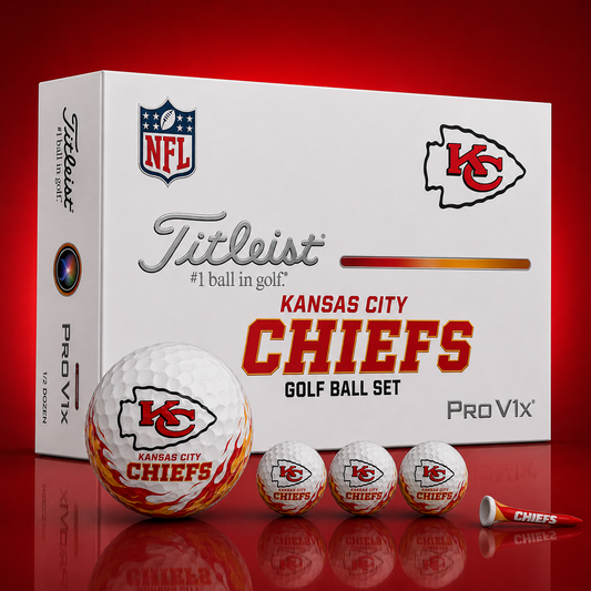 Titleist X Premium NFL KC PERSONALIZED GOLF BALL LIMITED EDITION 2408 V2