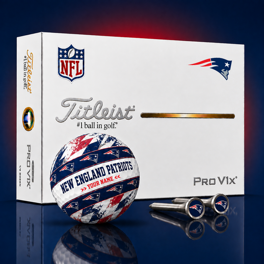 Titleist X Premium NFL NE PERSONALIZED GOLF BALL LIMITED EDITION
