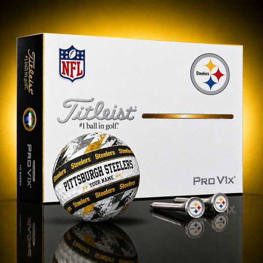 Titleist X Premium NFL PIT PERSONALIZED GOLF BALL LIMITED EDITION