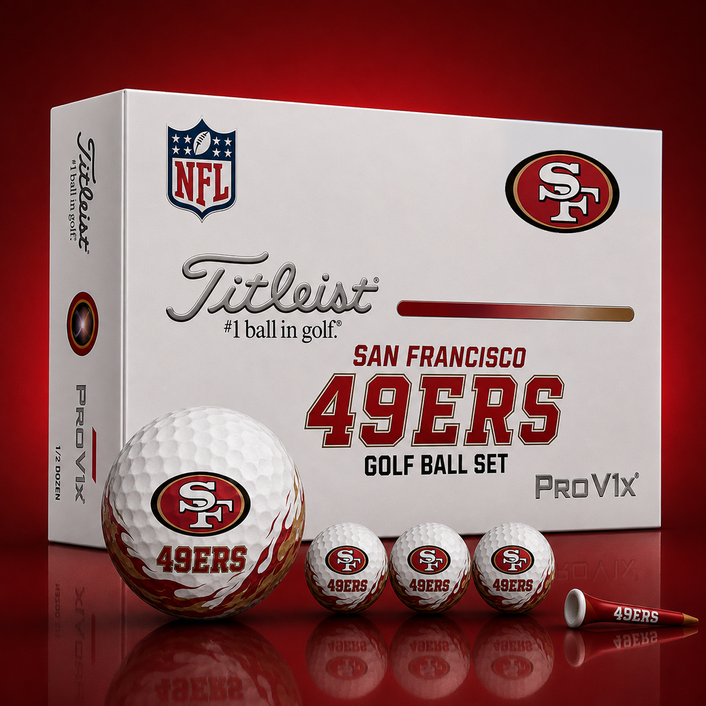 Titleist X Premium NFL SF PERSONALIZED GOLF BALL LIMITED EDITION 2408 V2