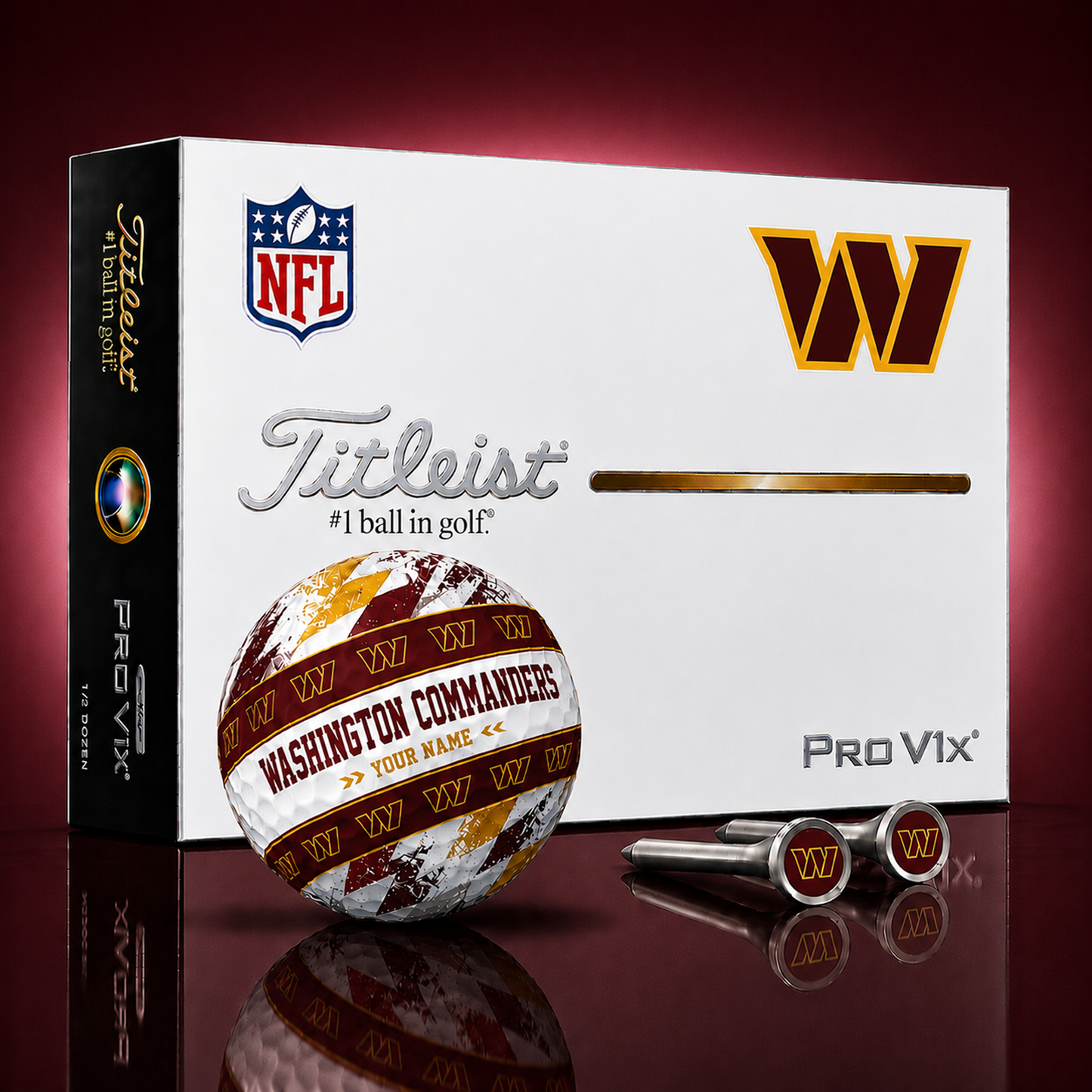 Titleist X Premium NFL WAS PERSONALIZED GOLF BALL LIMITED EDITION