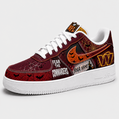 WAS x NFL Fear The Team Halloween AF1 Sneakers 1807