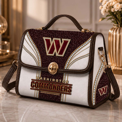 WAS x NFL Glitter Leather Handbag