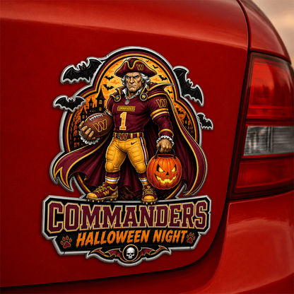 WAS x NFL Halloween Edition Car Namge Badge