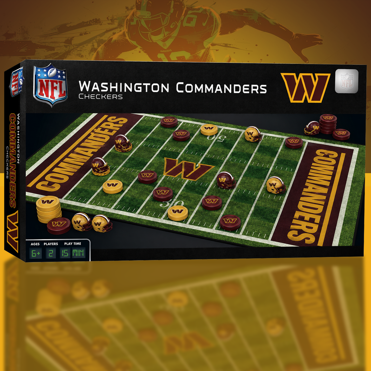 WAS x NFL Premium Checkers Game