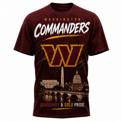 WAS x NFL Premium Skyline Pride Football T-Shirt