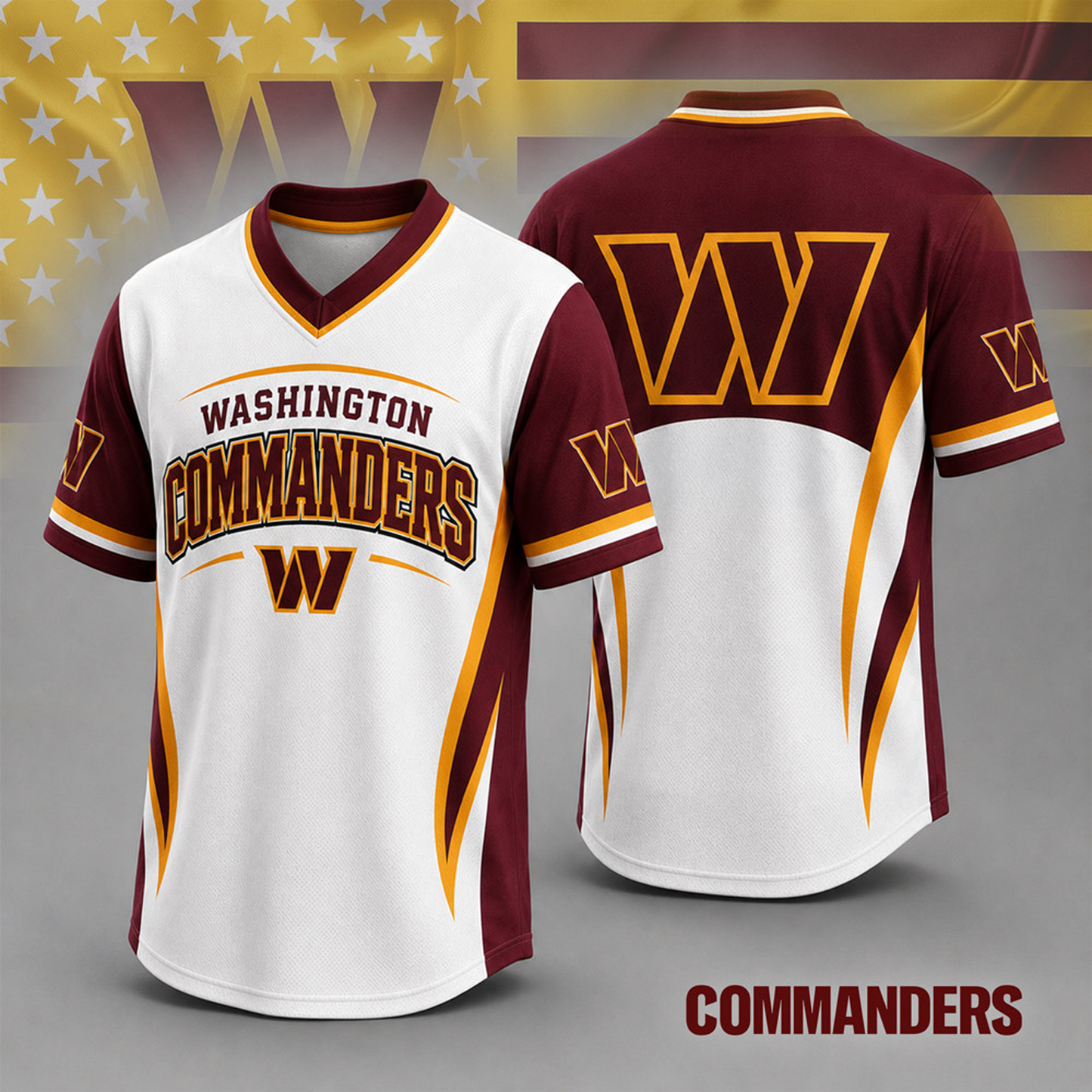 WAS x NFL Team Spirit V-Neck Jersey