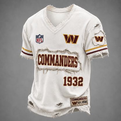 WAS x NFL LUXURY V-Neck T-Shirt 3005 DatND DVT